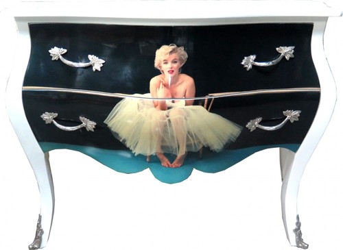 Casa Padrino Barock Kommode Marilyn Monroe Mod2 120cm - M�bel Schrank Sideboard