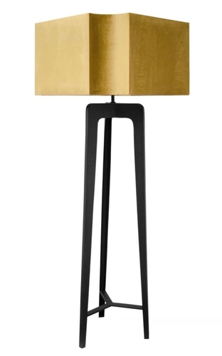 Casa Padrino Luxus Stehleuchte Mattschwarz 75 x H. 188 cm - Hotel Restaurant M�bel