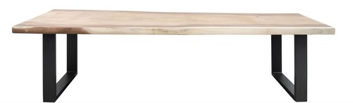 Casa Padrino Luxus Esstisch mit schwarz pulverbeschichteten Beinen - Esszimmerm�bel