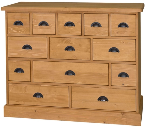 Casa Padrino Landhausstil Kommode mit 13 Schubladen - B�rom�bel im Landhausstil 