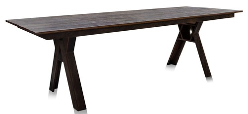 Casa Padrino Luxus Eisenholz Esstisch Dunkelbraun - Luxus Qualit�t 