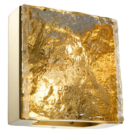 Casa Padrino Hotel Restaurant Wandleuchte Gold 24 x 12,5 x H. 23 cm - Luxus M�bel