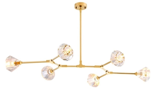 Casa Padrino Luxus Kronleuchter Gold 133 x 88 H. 14 cm - Hotel Restaurant M�bel