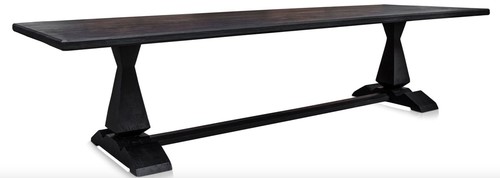 Casa Padrino Esszimmertisch / Esstisch Antik Schwarz - Luxus M�bel  