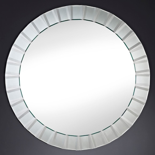 Casa Padrino Spiegel / Wandspiegel  100 cm - Luxus Wohnzimmer Accessoires