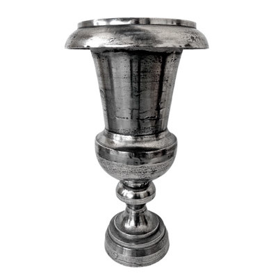 Casa Padrino Antik Stil Vase Aluminium Raw - unbearbeitet - Hotel Dekoration - Barock Blumengef�ss Pflanzentopf