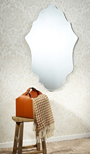 Casa Padrino Luxus Wandspiegel 81 x H. 123 cm - Klassische Jugendstil M�bel