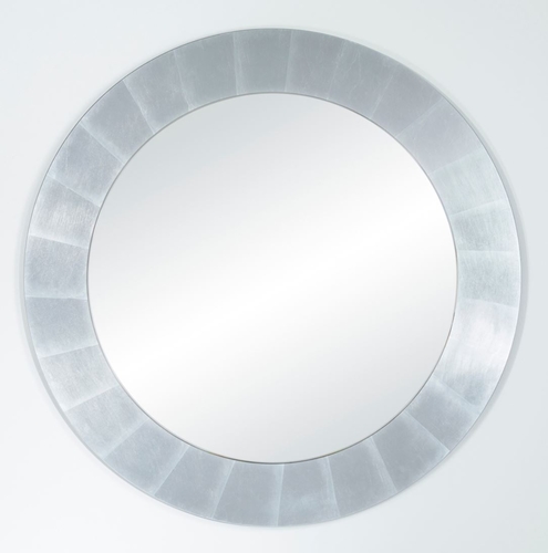 Casa Padrino Wohnzimmer Spiegel Silber  110 cm - Luxus Kollektion