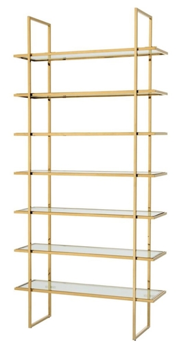 Casa Padrino Luxus Regalschrank Gold 120,5 x 40 x H. 253 cm - Luxus M�bel