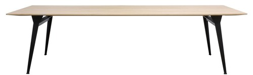 Casa Padrino Esstisch Naturfarben / Schwarz - Luxus Esszimmerm�bel 