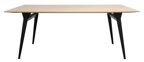 Casa Padrino Esstisch Naturfarben / Schwarz - Luxus Esszimmerm�bel