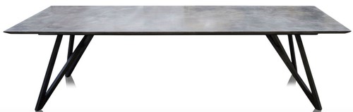 Casa Padrino Esstisch mit mineralbeschichteter Tischplatte - Luxus Esszimmerm�bel 