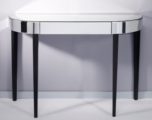 Casa Padrino Luxus Spiegelglas Konsole mit Schublade 112 x 35 x H. 75 cm - Luxus M�bel & Accessoires