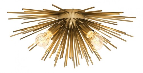 Casa Padrino Luxus Deckenleuchte Messing  58 x H. 26,5 cm - Luxus Kollektion