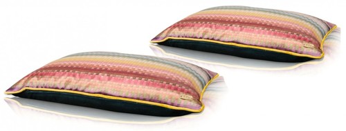 Casa Padrino Wohnzimmer Deko Kissen 2er Set Mehrfarbig 60 x 40 cm - Luxus Kollektion