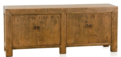 Casa Padrino Landhausstil Sideboard / Schrank Antik Stil Braun 160 x 40 x H. 67 cm - Landhausstil Kollektion