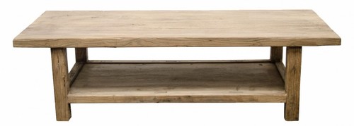 Casa Padrino Landhausstil Couchtisch Naturfarben 160 x 60 x H. 45 cm - Wohnzimmerm�bel im Landhausstil