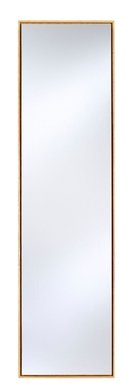 Casa Padrino Luxus Spiegel mit natufarbenem Holzrahmen 35 x H. 130 cm - Wohnzimmer Wandspiegel