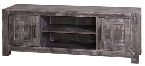 Casa Padrino Landhausstil Sideboard Schwarz 160 x 46 x H. 56 cm - Landhausstil Fernsehschrank