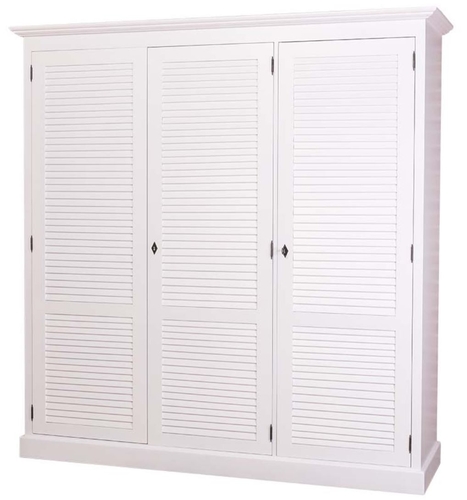 Casa Padrino Landhausstil Kleiderschrank 194 x 59 x H. 200 cm - Schlafzimmerm�bel im Landhausstil 