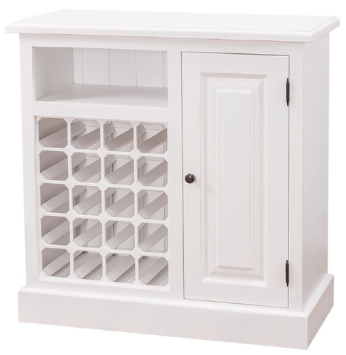 Casa Padrino Landhausstil Weinschrank Wei� 90 x 41 x H. 90 cm - Landhausstil M�bel