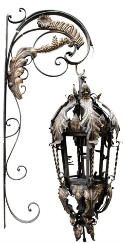 Casa Padrino Barock Wandleuchte Schwarz 36 x 60 x H. 115 cm - Leuchten & L�ster im Barockstil