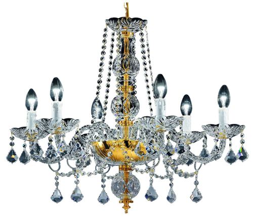 Casa Padrino Barock Kristall Kronleuchter Gold  65 x H. 58 cm - Edel & Prunkvoll