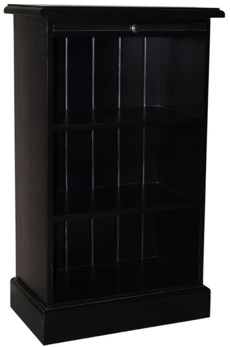 Casa Padrino Landhausstil B�cherschrank Schwarz 58 x 32 x H. 98 cm - Landhausstil B�rom�bel