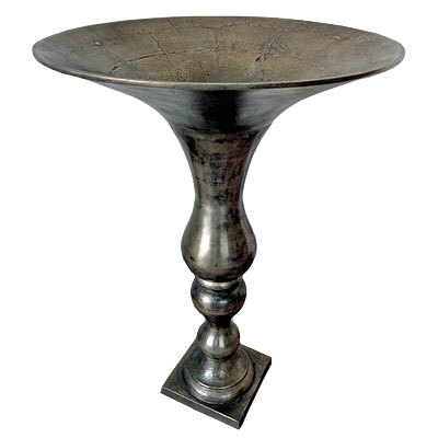 Casa Padrino Antik Stil Vase Aluminium D. 60 cm H. 88 cm - Hotel Dekoration - Barock Blumengef�ss Pflanzentopf