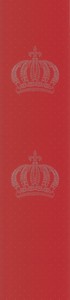 Harald Gl��ckler Designer Barock Vliestapete 52711 - Kronen - Rot mit Stra�steinen  