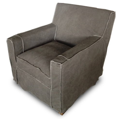 Casa Padrino Luxus Wohnzimmer Sessel Grau 82 x 80 x H. 81 cm - Wohnzimmerm�bel