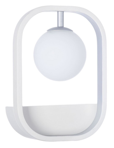 Casa Padrino Luxus Wandleuchte Wei� / Silber 17,8 x 11 x H. 25 cm - Wohnzimmer Wandlampe