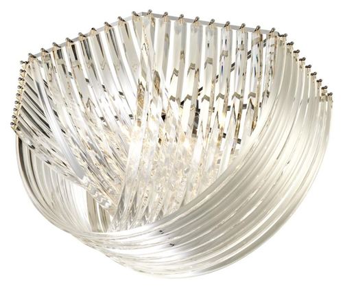 Casa Padrino Luxus Deckenleuchte Silber  90 x H. 45 cm - Luxus Wohnzimmerm�bel