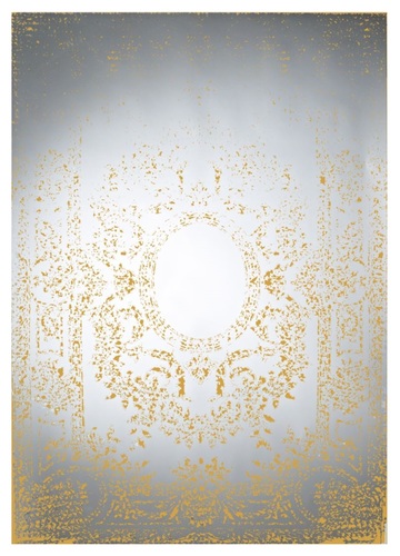 Casa Padrino Art Deco Vintage Wandspiegel Bronze 101 x H. 142 cm - Antik Stil M�bel