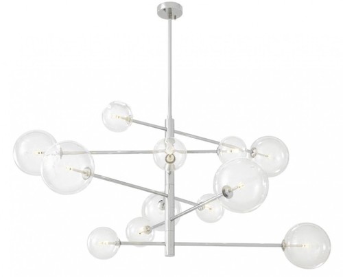 Casa Padrino Luxus Halogen Kronleuchter Silber  130 x H. 67 cm - Luxus Qualit�t