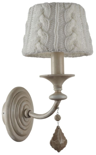 Casa Padrino Barock Kristall Wandleuchte / Wandlampe Beige 15 x 23 x H. 33 cm - Barockstil M�bel