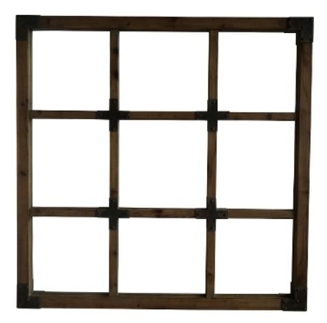 Casa Padrino Landhausstil Spiegel Dunkelbraun 120 x H. 120 cm - Landhausstil Wandspiegel