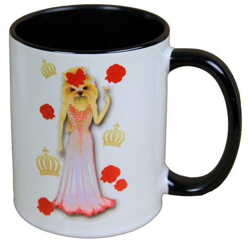 Harald Gl��ckler Pomp��s Tasse Hund mit Abendkleid - designed by Harald Gl��ckler