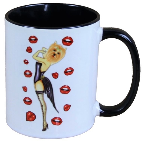 Harald Gl��ckler Pomp��s Tasse Hund mit Strapsstr�mpfe - designed by Harald Gl��ckler