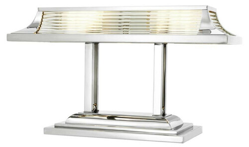 Casa Padrino Luxus Schreibtischleuchte / Tischleuchte Silber 69 x 29 x H. 40 cm - Luxus B�rom�bel