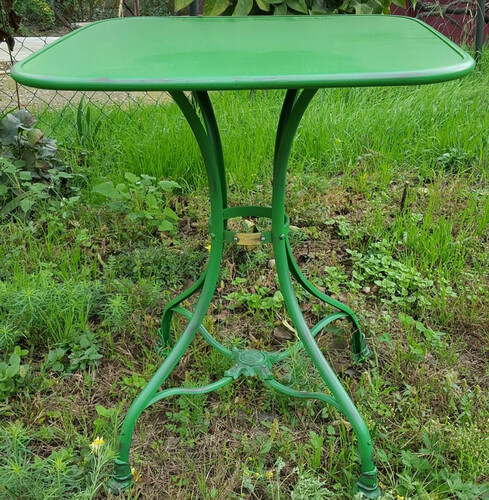 Casa Padrino Gartentisch 60 x 60 x H. 75 cm - verschiedene Farben - Schmiedeeisen Gartenm�bel  