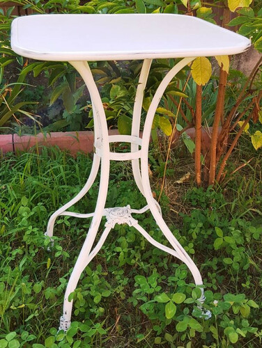 Casa Padrino Gartentisch 60 x 60 x H. 75 cm - verschiedene Farben - Schmiedeeisen Gartenm�bel  