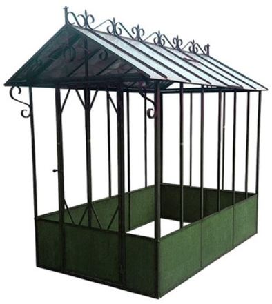 Casa Padrino Gew�chshaus 150 x 245 x H. 265 cm - Alle Farben - Gew�chshaus aus Schmiedeeisen verzinkt