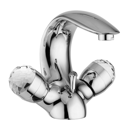 Luxus Bad Zubeh�r - Jugendstil Retro Waschtisch Armatur Einlochbatterie Serie Cristallo - Made in Italy