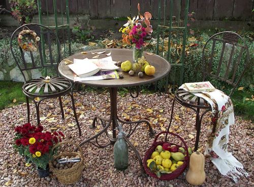 Casa Padrino Jugendstil Gartenm�bel Set - verschiedene Farben - Hangefertigte Gartenm�bel