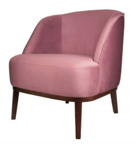 Casa Padrino Luxus Lounge Sessel Rosa / Braun 66 x 66 x H. 70 cm - Luxus Kollektion