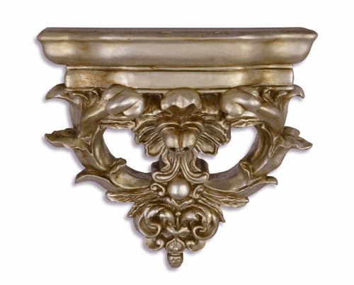 Casa Padrino Barock  Wandkonsole Antik Silber 29 x 26,8 x H.13,6  - Hotel M�bel