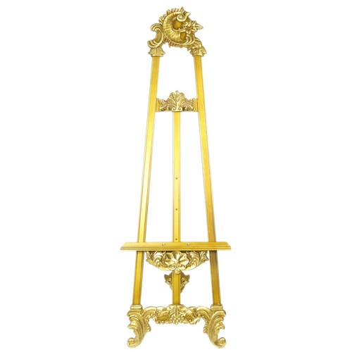 Casa Padrino Barock Schild St�nder in Gold - Hotel, Cafe, Restaurant, Ladeneinrichtung, Shop Einrichtung