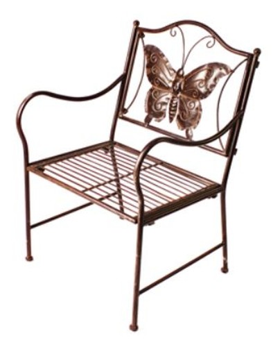 Casa Padrino Jugendstil Kinder Gartenstuhl Braun 43 x 39 x H. 67 cm - Gartenm�bel