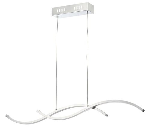 Casa Padrino Wohnzimmer LED-H�ngeleuchte Silber 70 x H. 6,8 cm - Designerm�bel